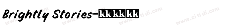 Brightly Stories字体转换